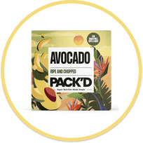 PACK'D avocado graphic of packaged box of avocados