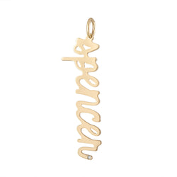 The Spencer Vertical Script Name Charm