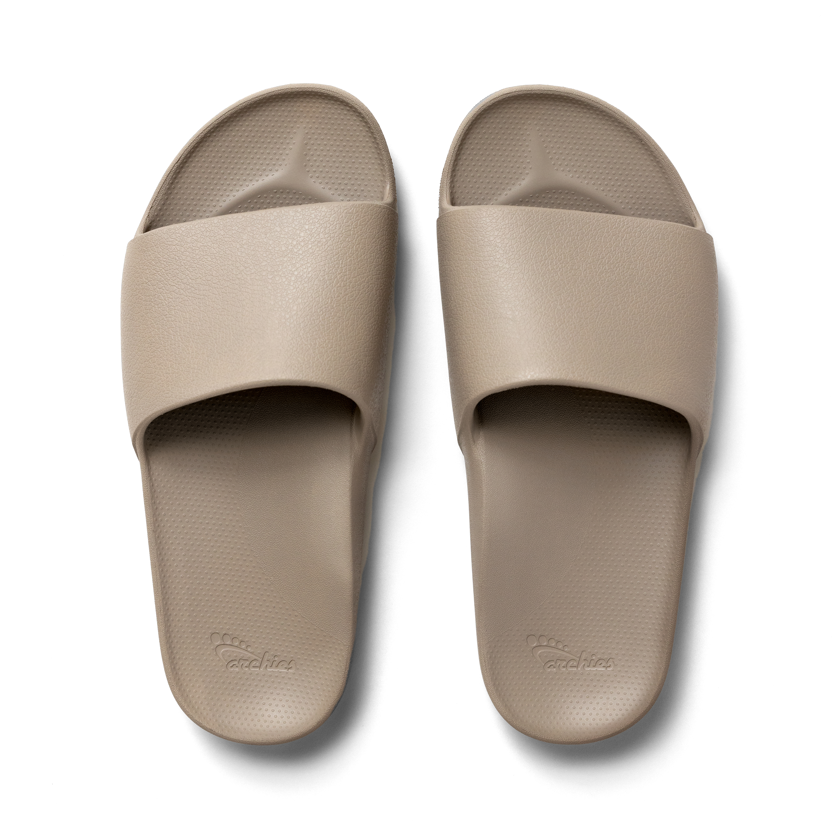 Arch Support Slides - Classic - Taupe - Archies Footwear Pty product image