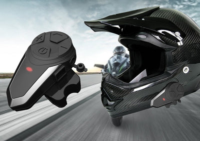 Bluetooth Motorcycle Helmet Headsets Intercom Wireless MP3 FM - IAmShopMall