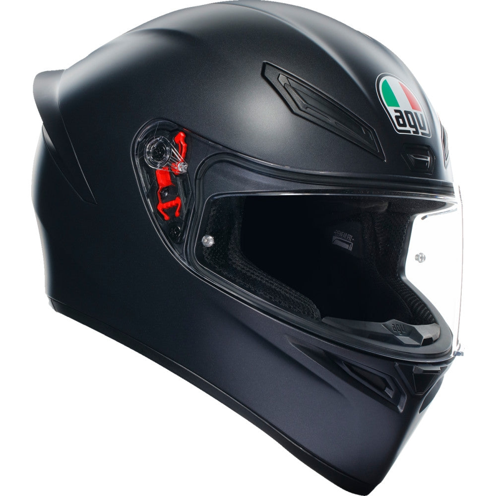 Agv K1 S Solid Helmet (XX-Large, Matte Black)