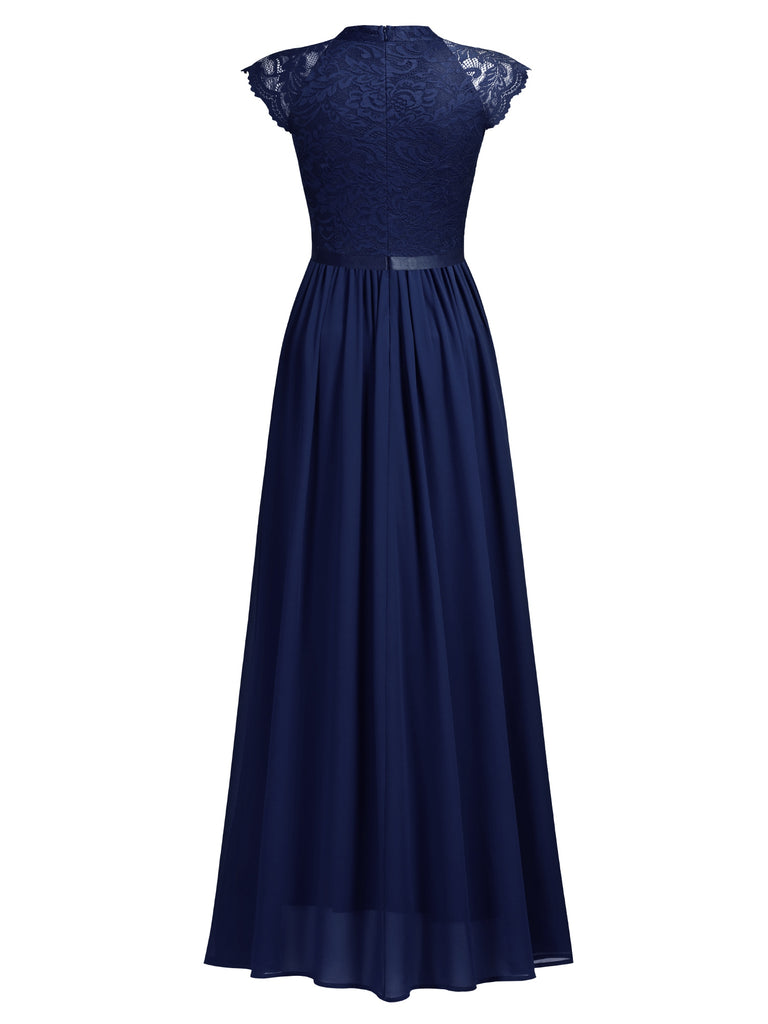 Cap Sleeves Evening Dress – Aisize