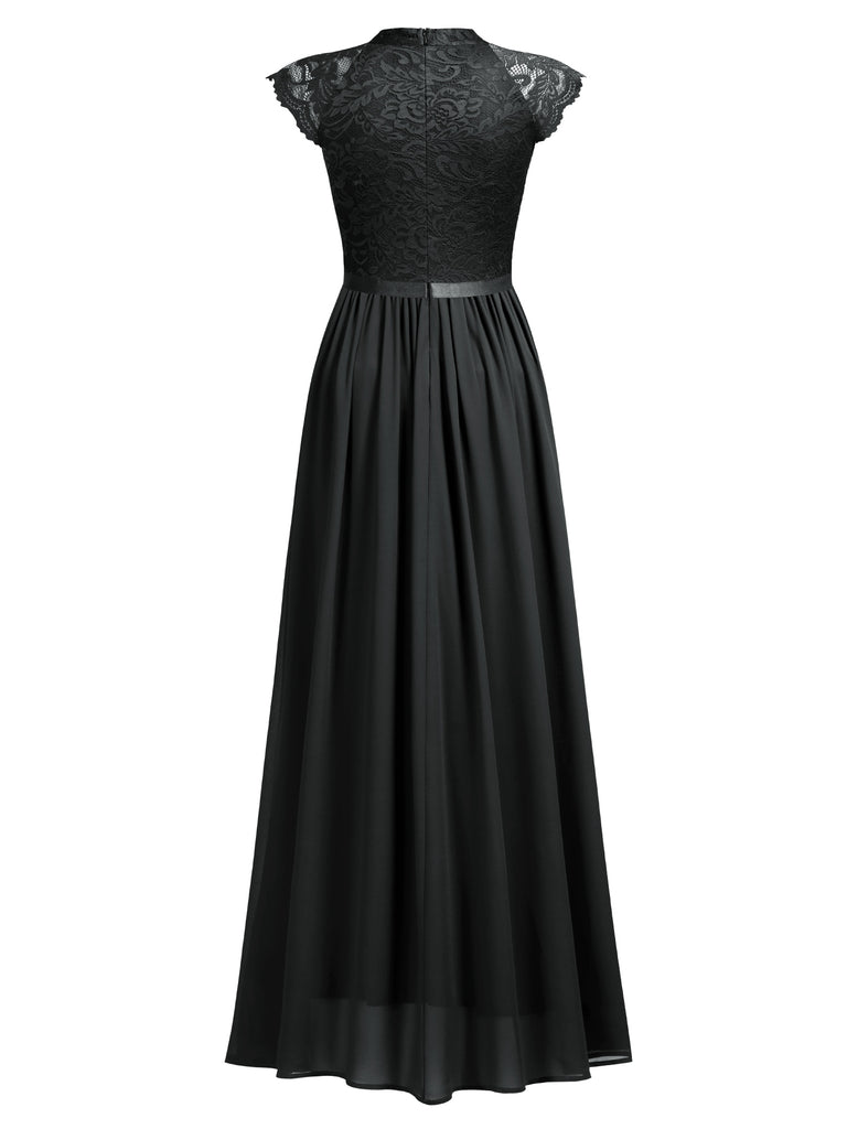 Cap Sleeves Evening Dress – Aisize
