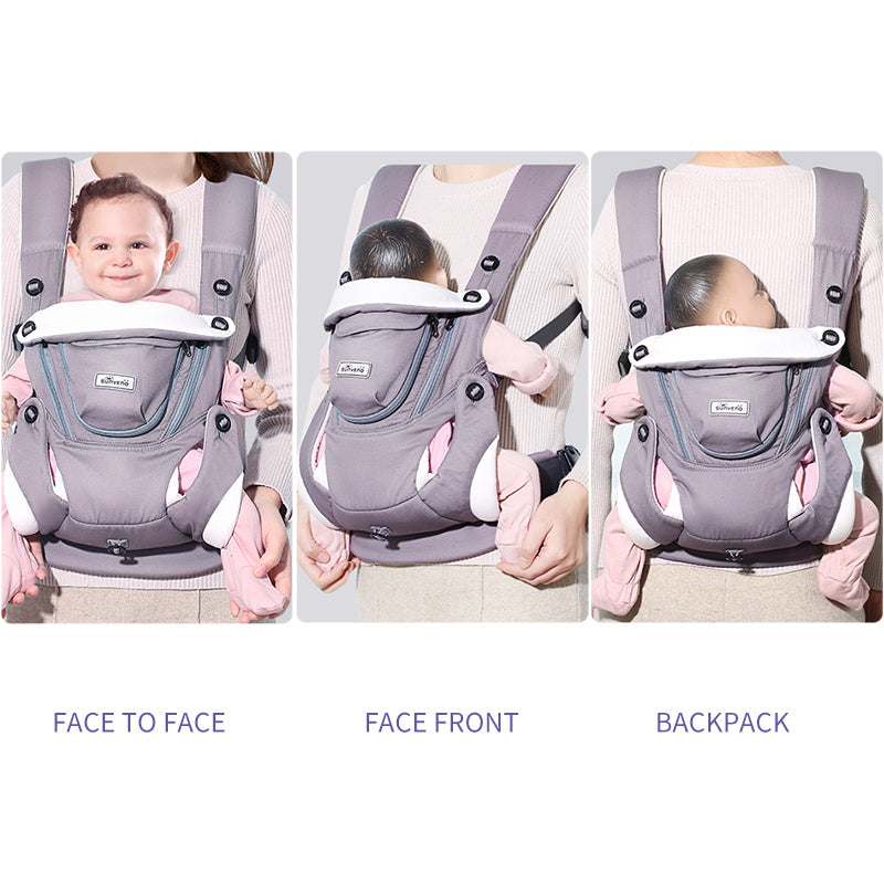 SUNVENO Baby Carrier mochila infantil 0-12 Months Breathable Front Facing Infant Baby Sling Backpack Pouch Wrap Baby - clickshup.com.au