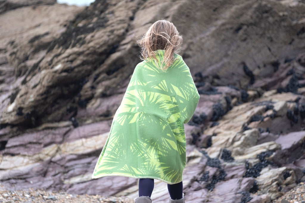 Atlantic Blankets Cornish palm design