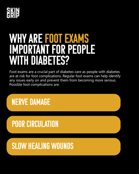Infographic on routine foot exams