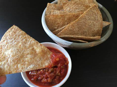image of chips and salsa: diabetic friendly snack