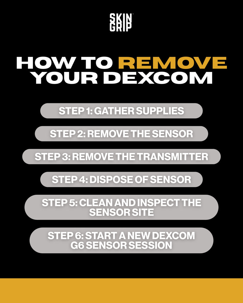 6 steps on how to safely remove your dexcom cgm