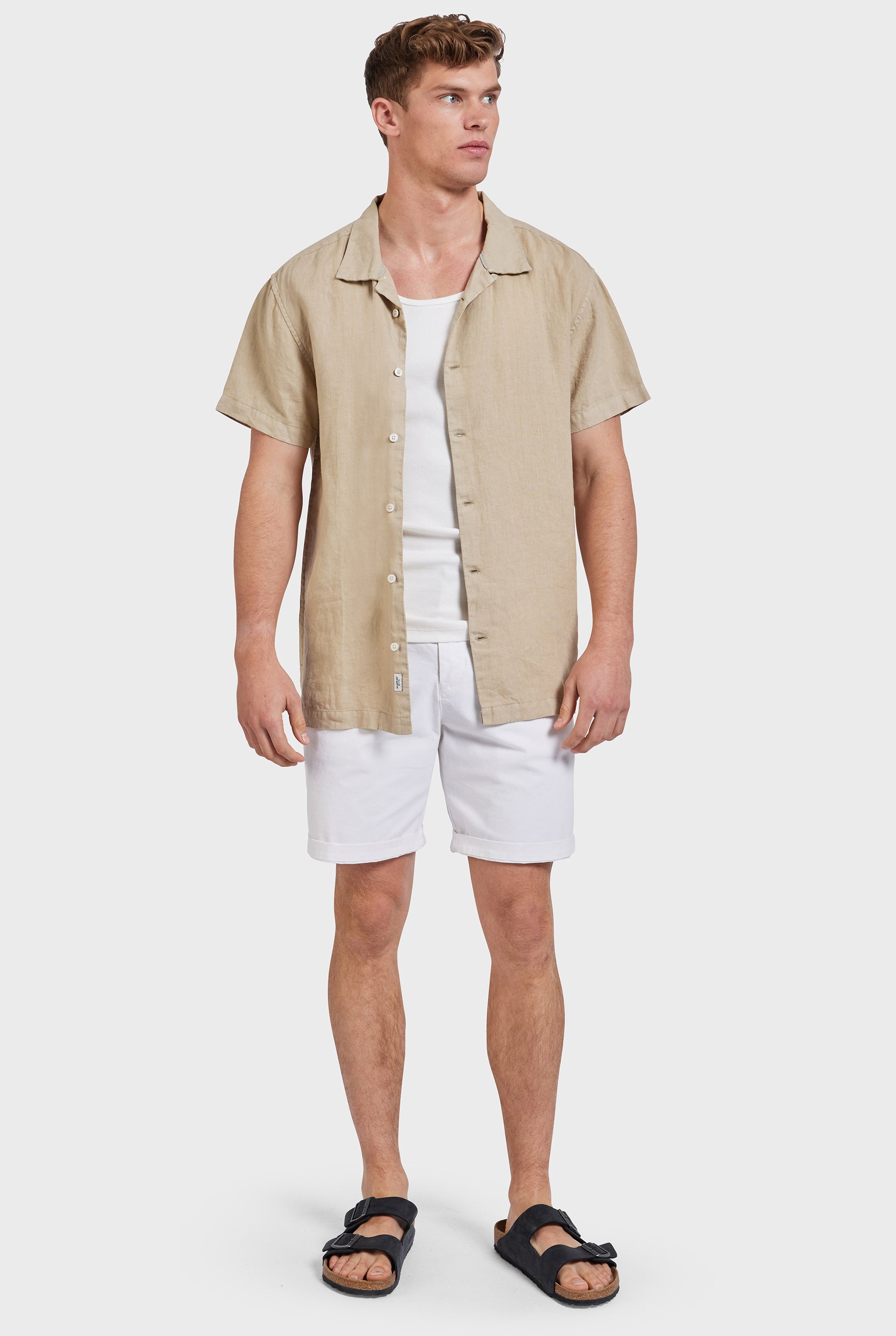 Mick Short Sleeve Linen Shirt