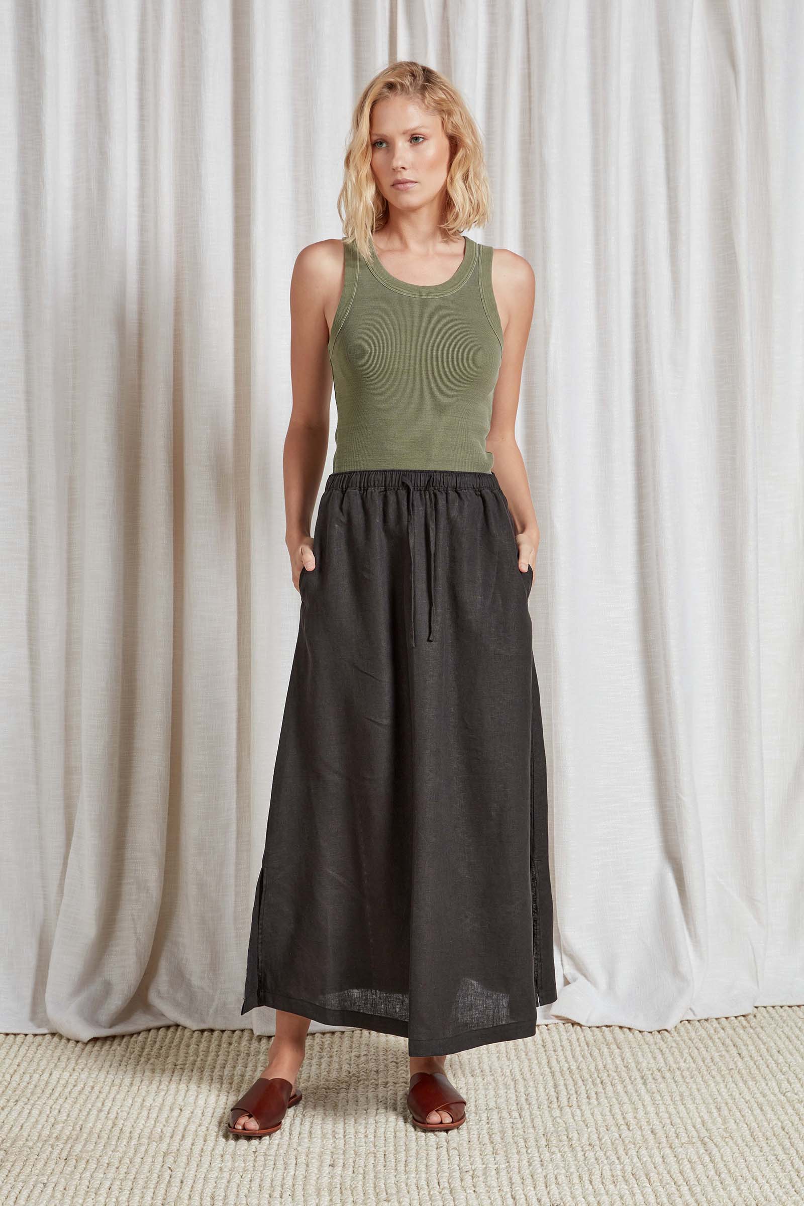 Hampton Linen Skirt