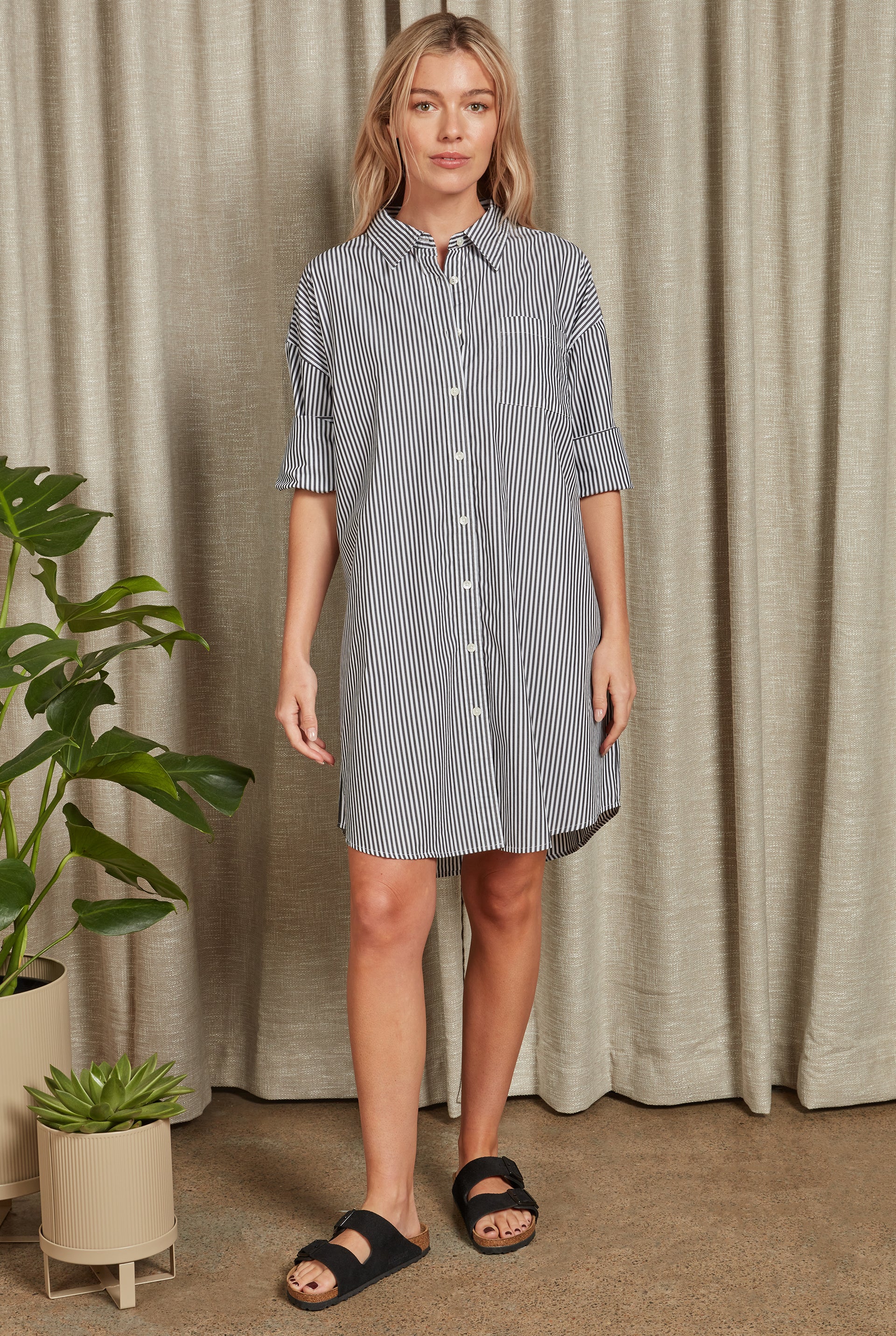 Tayla Poplin Shirt Dress