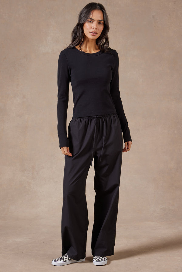 Blue Linen Pants Woman - Frankie