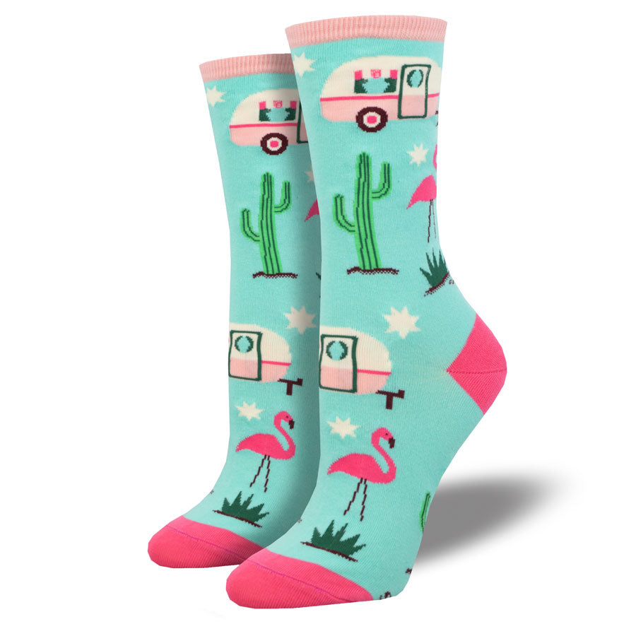 Women's Retro Camper Socks | Fun Novelty Travel Socks - Sock Vault ...