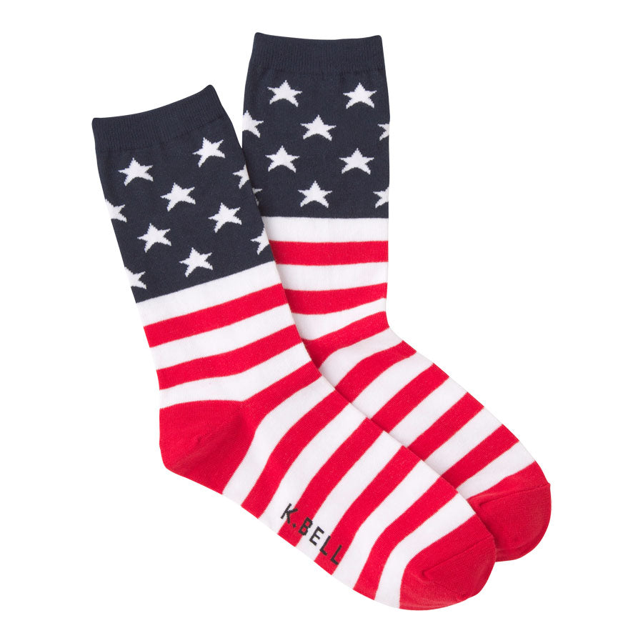 American Flag Socks | Epic Fun Women's Socks - Sock Vault | Sock Vault
