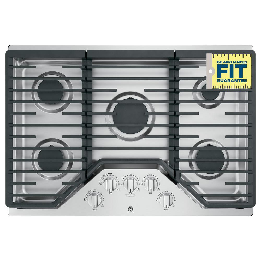 Ge 30 In Gas Cooktop With 5 Burners Including Power Burners