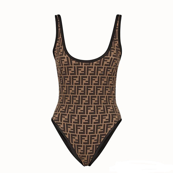 brown fendi bathing suit