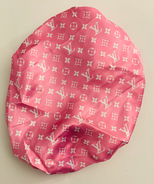 BONNET-04 Designer Inspired BONNET Pink DURAG hair tie – Humble Cloth