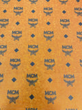 MC-107 COGNAC and BLACK HOLOGRAM Spandex Lyc Fabric