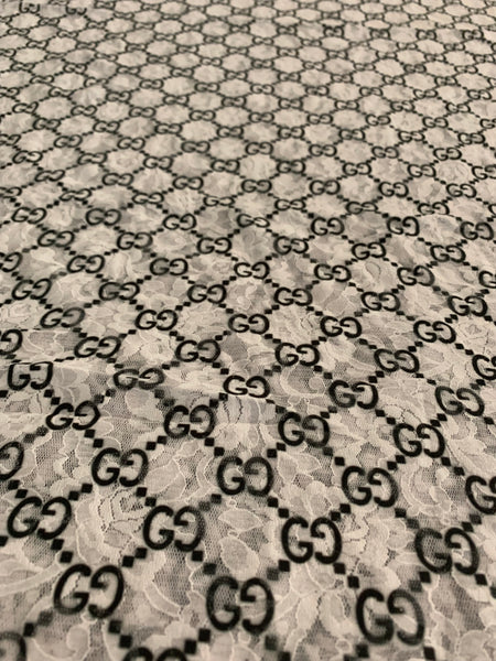 designer lace fabric by the yard