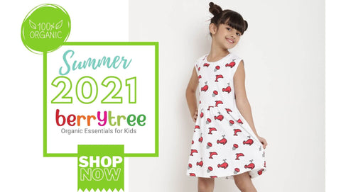 frock designs for girls organic cotton