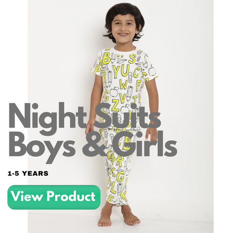 Boys Night Dress - Night Suits [Night Wear] for Kids Boy Online