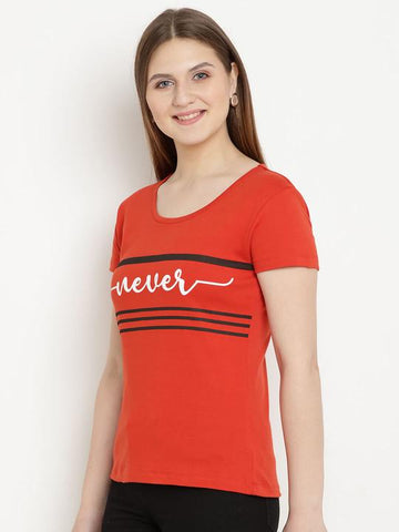 Berrytree Organic Cotton Women T-shirt Red Never