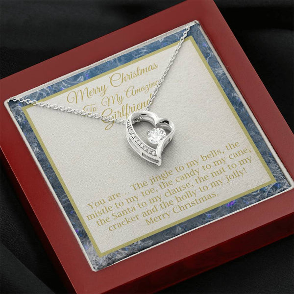 Merry Christmas To My Girlfriend Forever Love Necklace 8