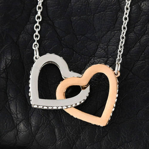 To My Daughter, Im So Proud Of You, From Mom Interlocking Hearts Necklace 8