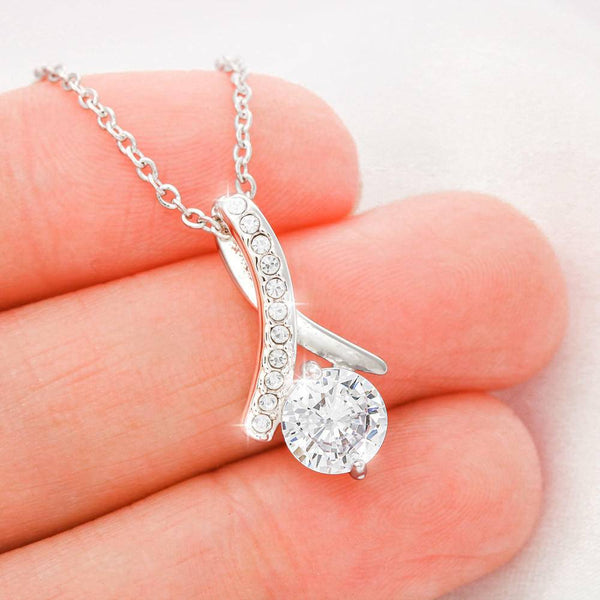 To My Mom On My Wedding Day Alluring Beauty Necklace, How Can I Thank You Enough 2