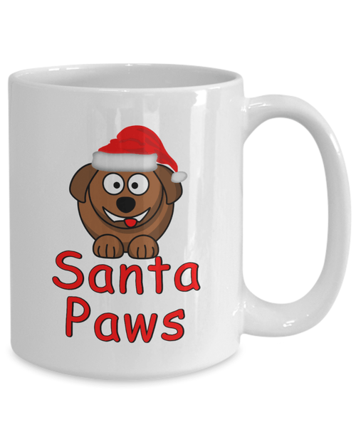 Santa Paws Mug - Cute Dog Owner Gift - Funny Christmas Cup 2