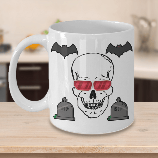 Cool Skull Halloween Coffee Mug 4