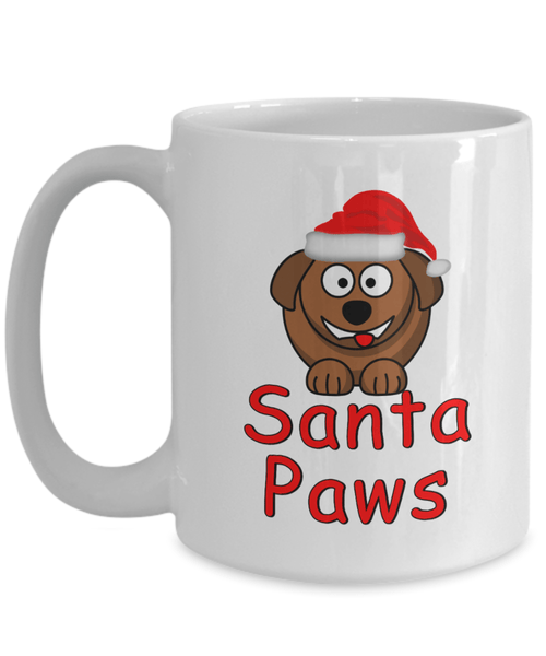 Santa Paws Mug - Cute Dog Owner Gift - Funny Christmas Cup 3