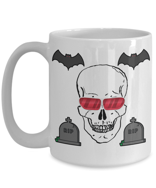 Cool Skull Halloween Coffee Mug 3