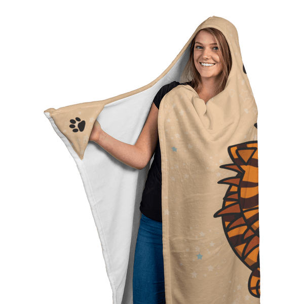Cute Lion Cat Hooded Blanket 1