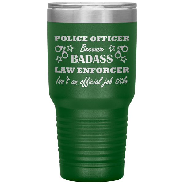 Badass Police Officer 30oz Tumbler 2