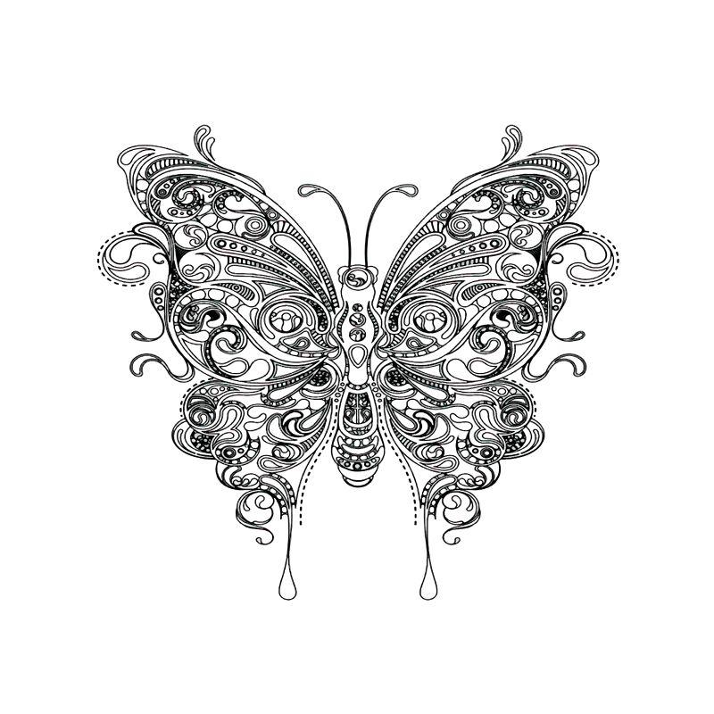 tattoo mandala butterfly temporary daze ink perhonen