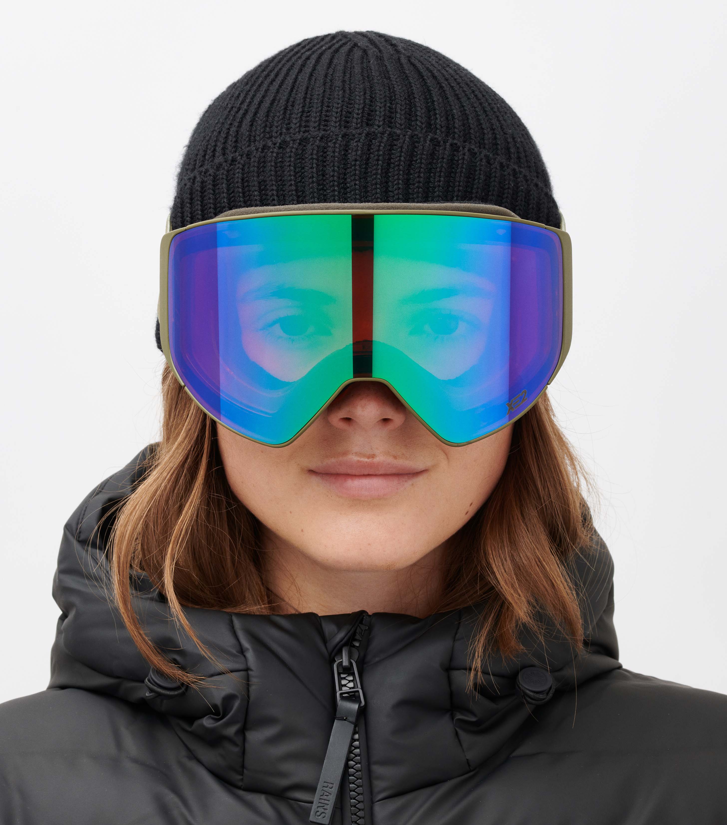 CLEAR XE2 - Army Green Mirror - Ski Goggles ⎪ MESSYWEEKEND
