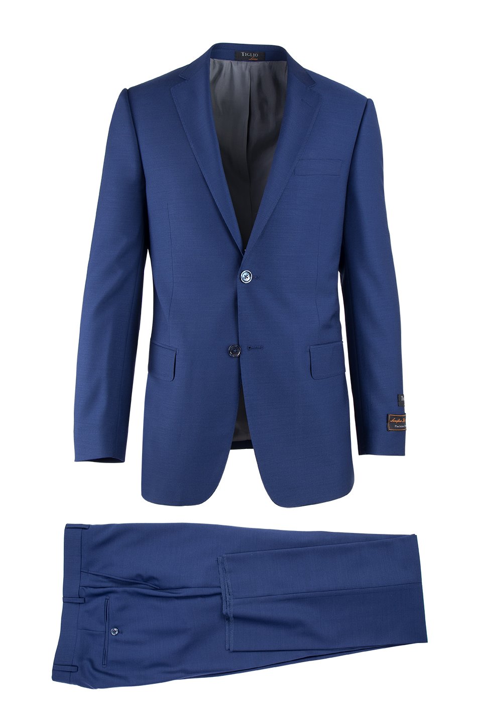 Tiglio Luxe, Novello FBlue, Modern Fit, Pure Wool Suit | LASuitGuy