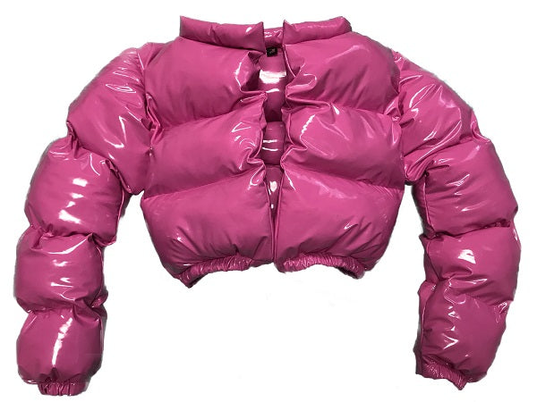 hot pink bubble jacket