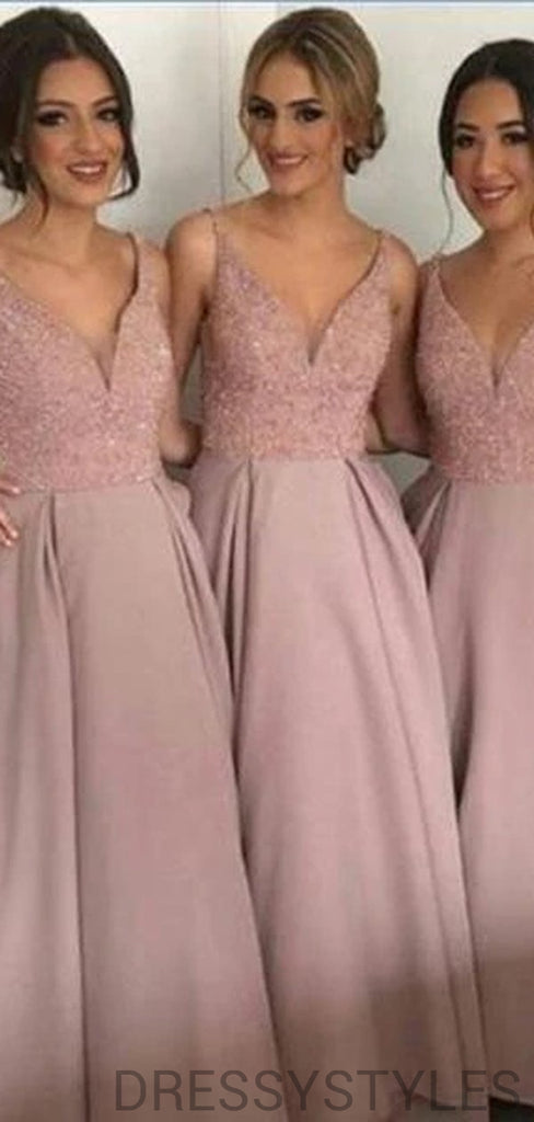 dusty rose sequin bridesmaid dresses