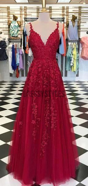 dark red prom