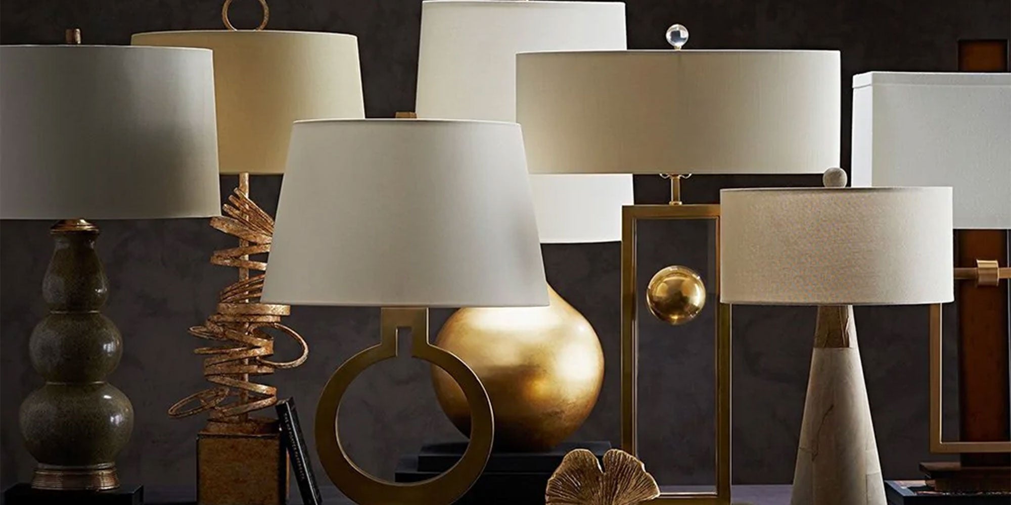 Luxury designer inspired night lamps set inspired by LOUIS