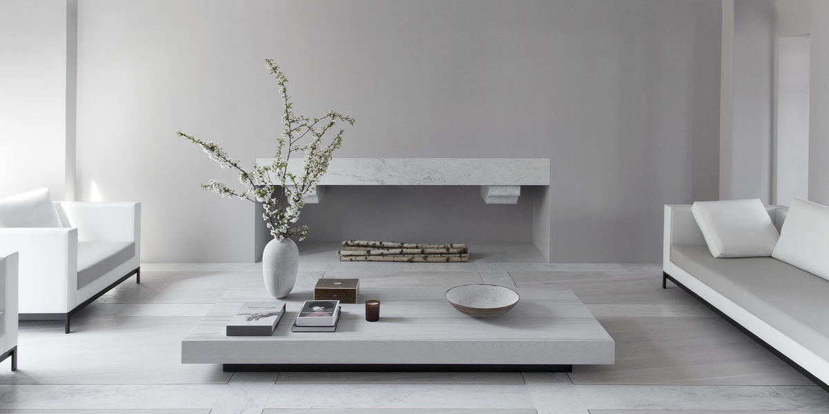 Minimalist Interior Design | Interior by Alix Lawson | Shop minimalist furniture at LuxDeco.com