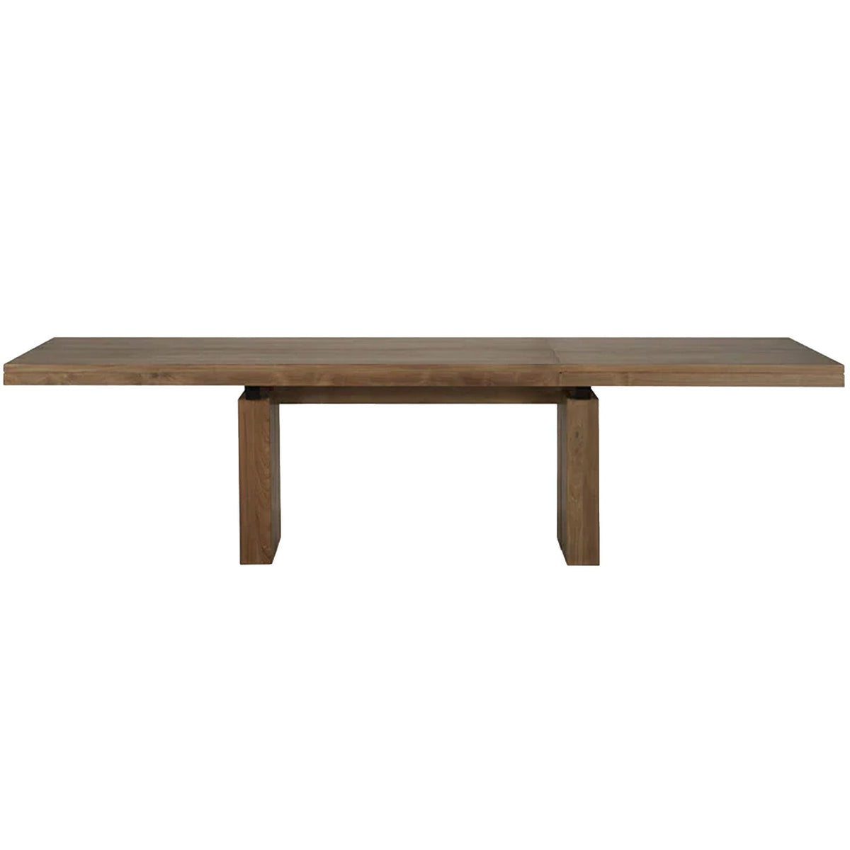 Double Teak Extendable Dining Table