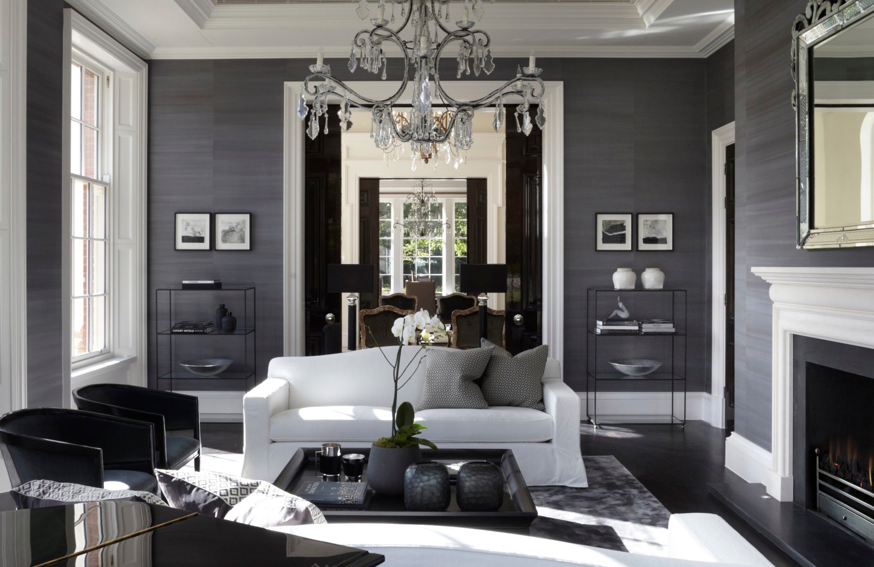 grey sleek living room