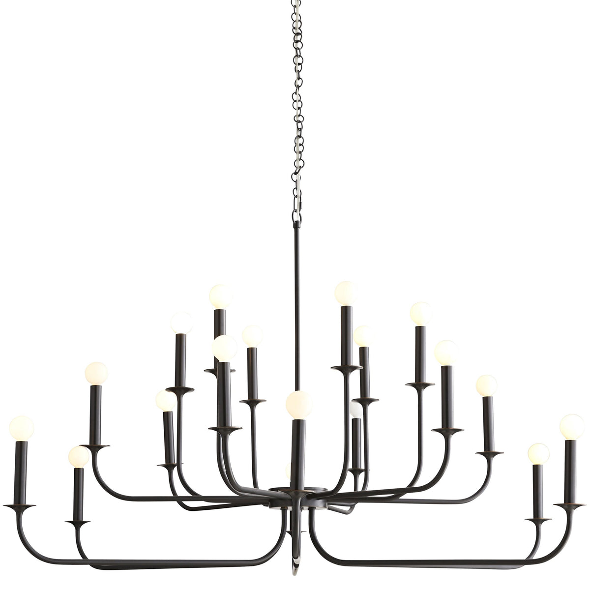 Breck Large Chandelier, Bronze