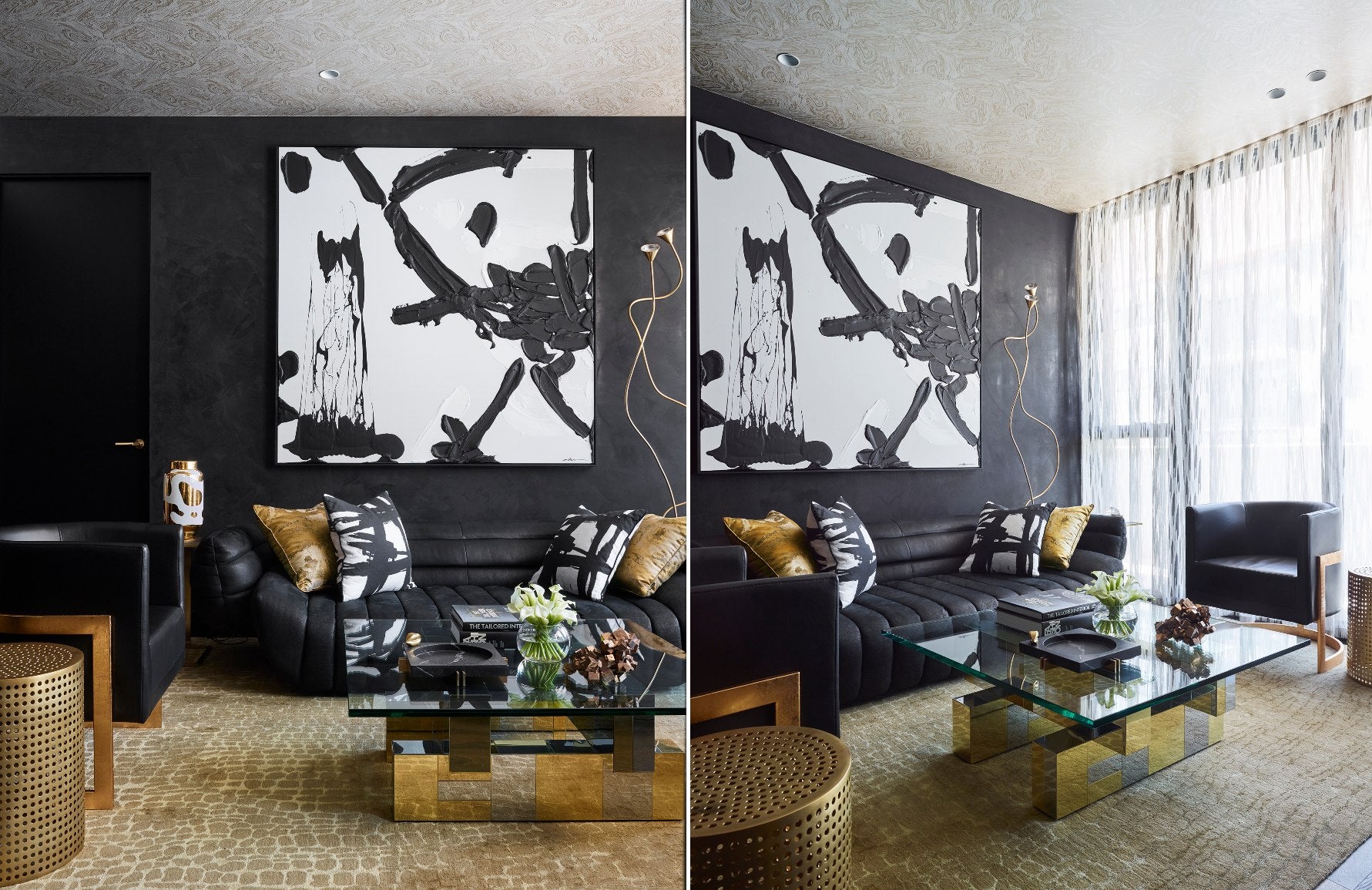 Black Living Room Ideas Decorating With Black LuxDeco