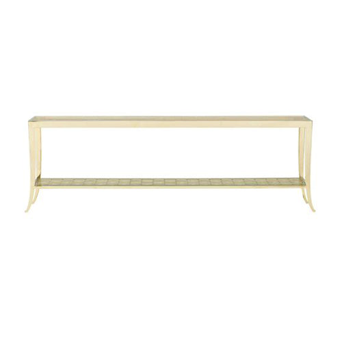 Gold Caracole console table | Shop console tables online at LuxDeco.com