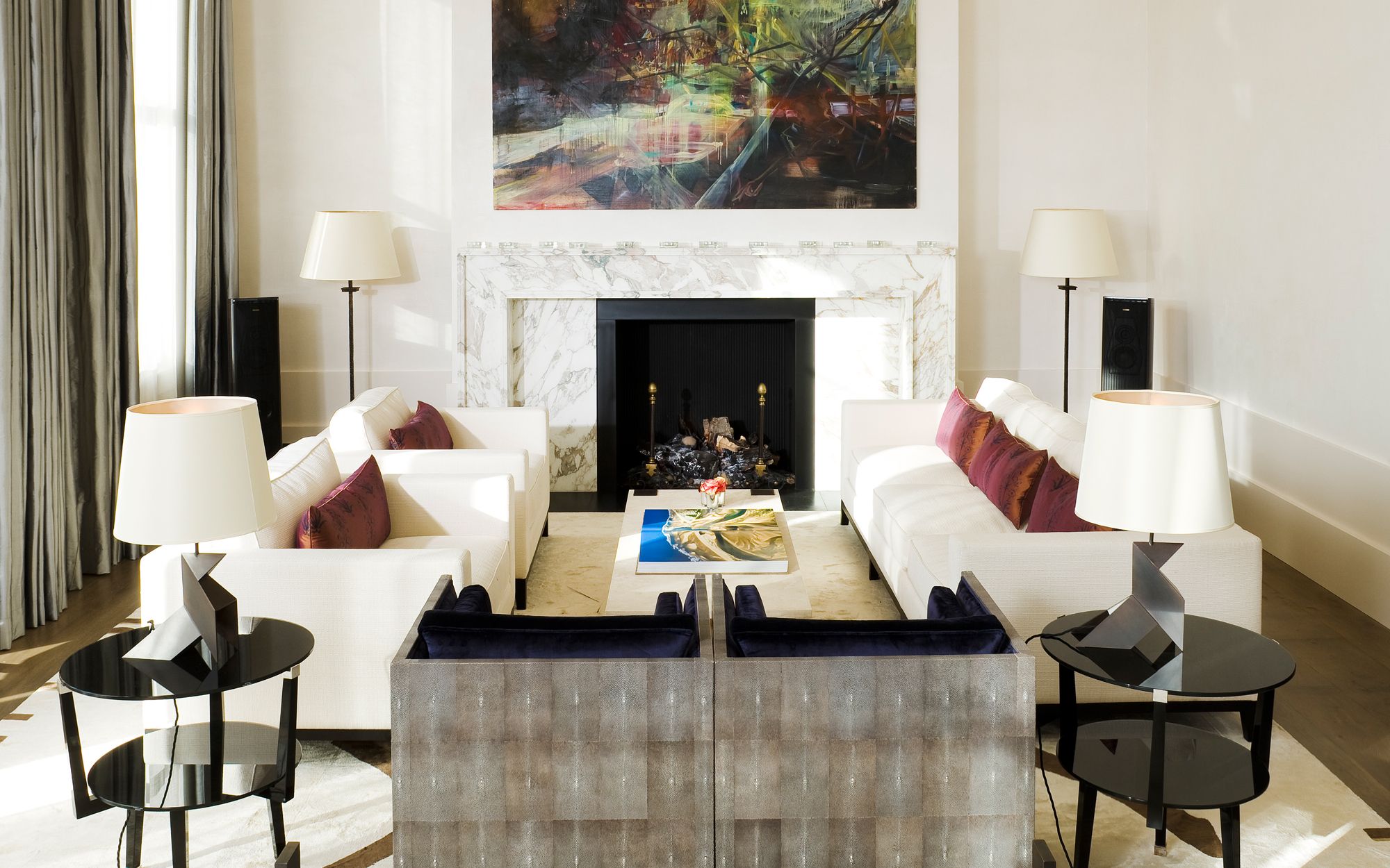 Oversized surrounded fireplaces | Feature Fireplace Design Ideas | LuxDeco.com