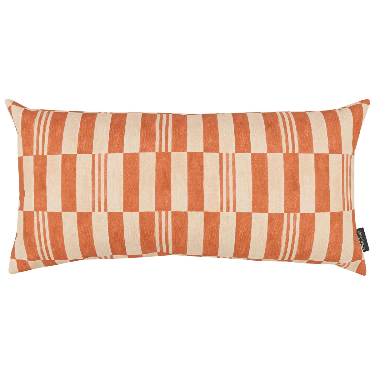 Checkerboard Cushion, Terracotta